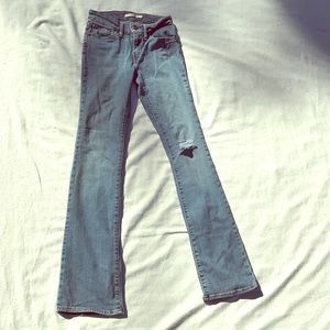 Levi’s 715 bootcut distressed size 24! Brand new